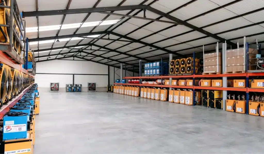 Een bouwdroger huren, ruim assortiment